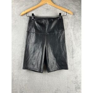 Wilfred Free Shorts Women's S Black Daria Bike‎ Short Faux Leather